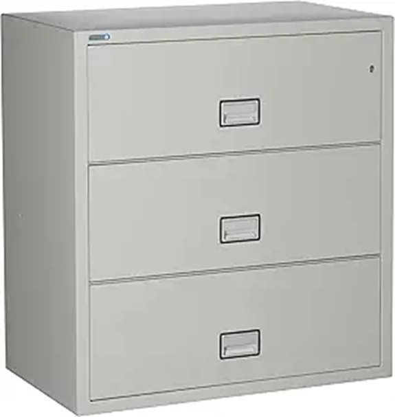38-inch Fireproof Lateral File Cabinet with Lock