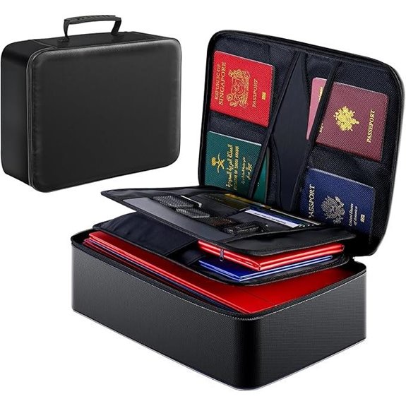 GIANTLUMl Fireproof Document Bag with Lock