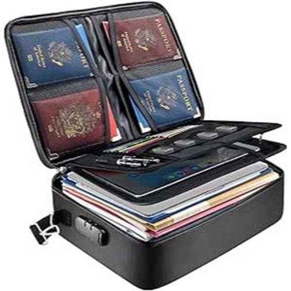 BALEINE Fireproof Document Box with Lock