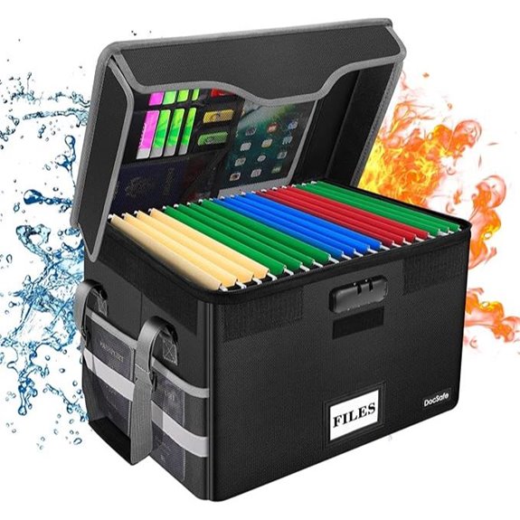 DocSafe Fireproof Document Box with Lock