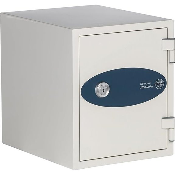 Fireproof Media Safe 0.26 cu ft Key Lock