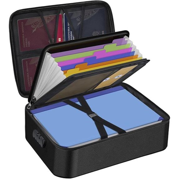 Fireproof Document Safe Box with Combination Lock