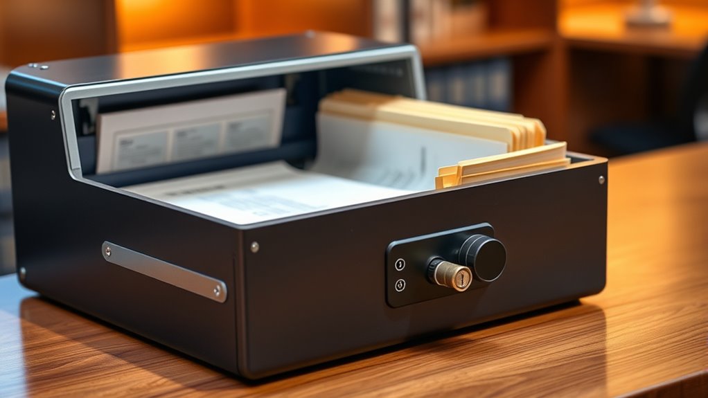 fireproof secure portable storage