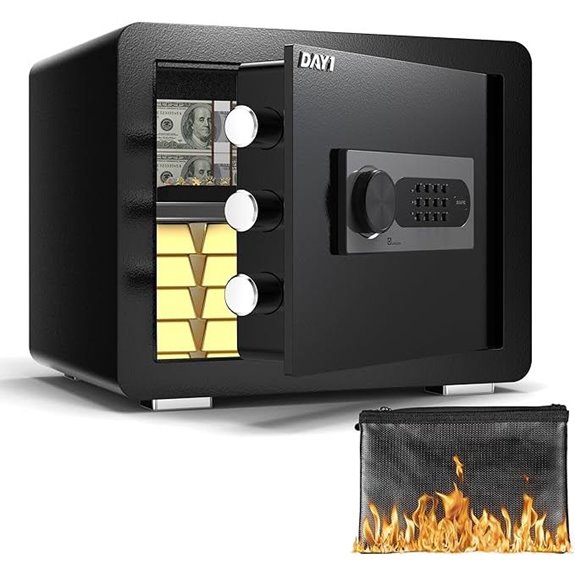 DAYI 0.8 Cu Ft Fireproof Waterproof Digital Safe