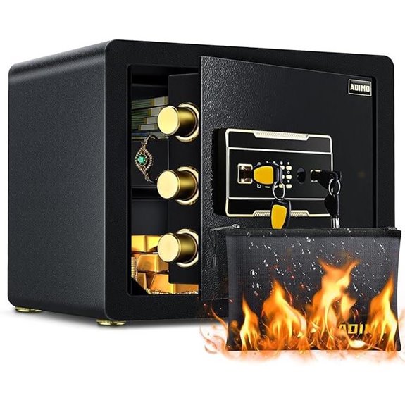 ADIMO Fireproof Waterproof Safe with Digital Lock