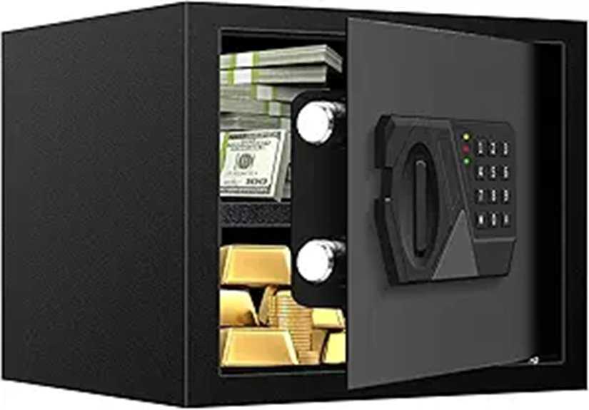 Small Fireproof Waterproof Safe with Digital Keypad