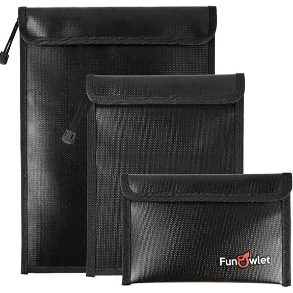 FunOwlet Fireproof Waterproof Document Bag Set