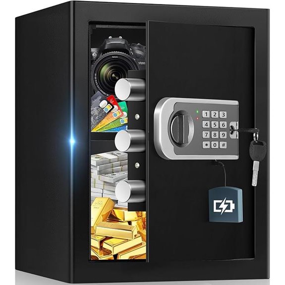 Home Security Safe with Fireproof Waterproof Features