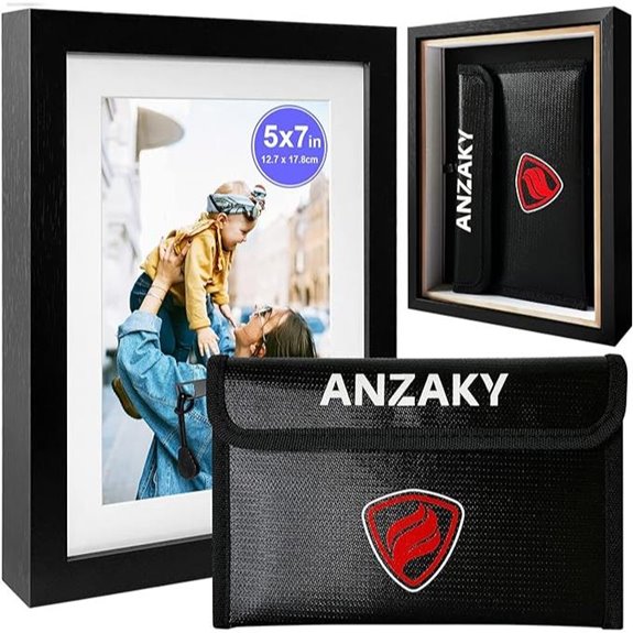 ANZAKY Fireproof Waterproof Diversion Safe with Hidden Compartment