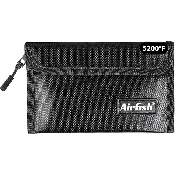 Airfish Fireproof Money Bag with Zipper