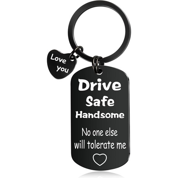 ChunlongFour Drive Safe Keychain for Him