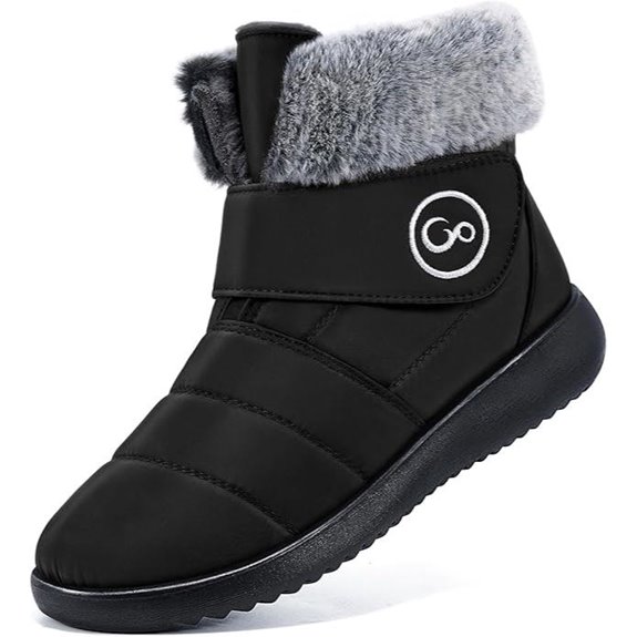 Aomigoct Women’s Fur-Lined Winter Snow Boots