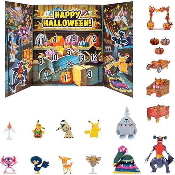 Pokemon Halloween 2025 Calendar with Figures and Accessories