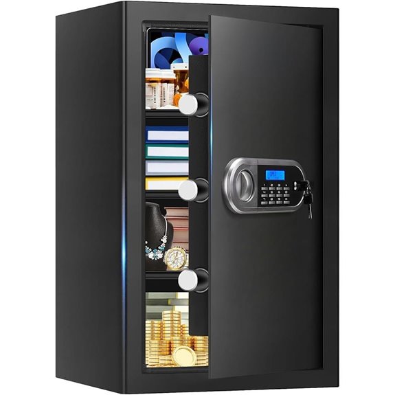 Large Fireproof Water-Resistant Digital Home Safe