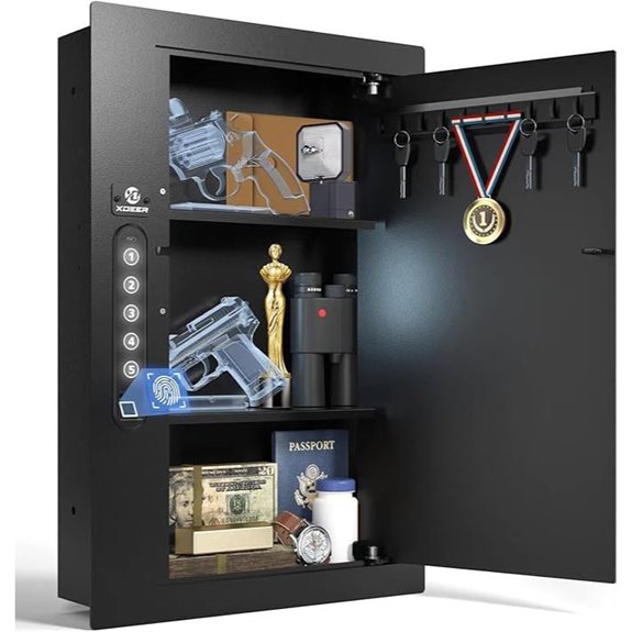 XDeer Biometric In-Wall Hidden Safe for Home/Business