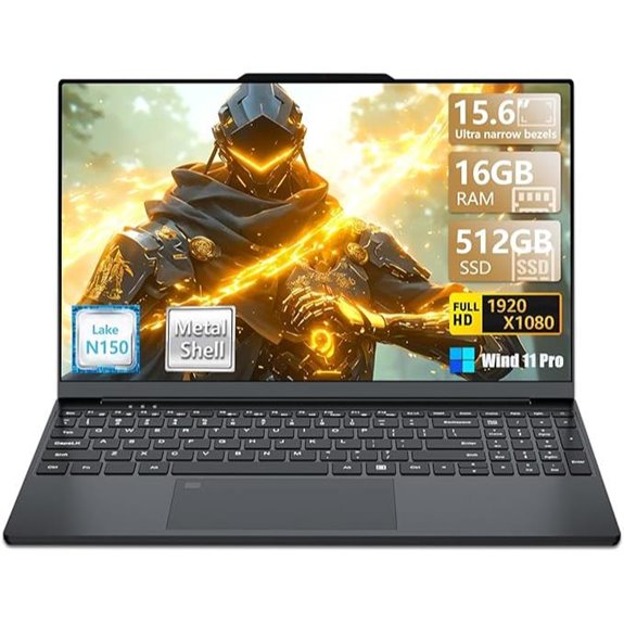 Gaming Laptop 15.6 FHD 16GB RAM SSD Win 11 Pro