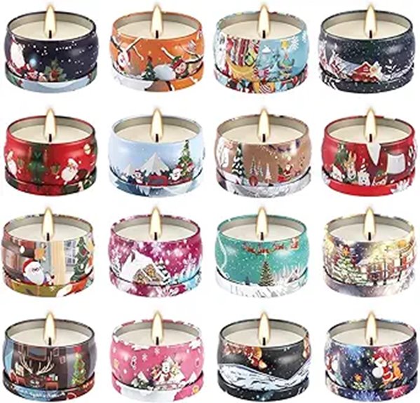 16-Pack Scented Candles Gift Set for Holidays