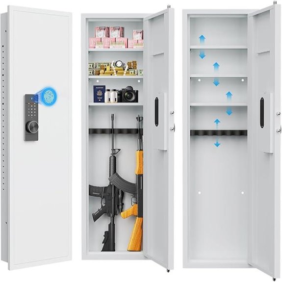 53 In-Wall Gun Safe with Fingerprint Lock