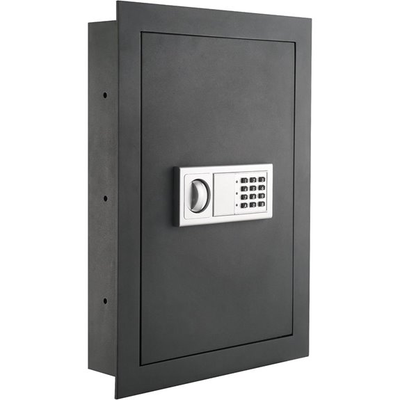 In-Wall Safe with Keypad and Override Keys