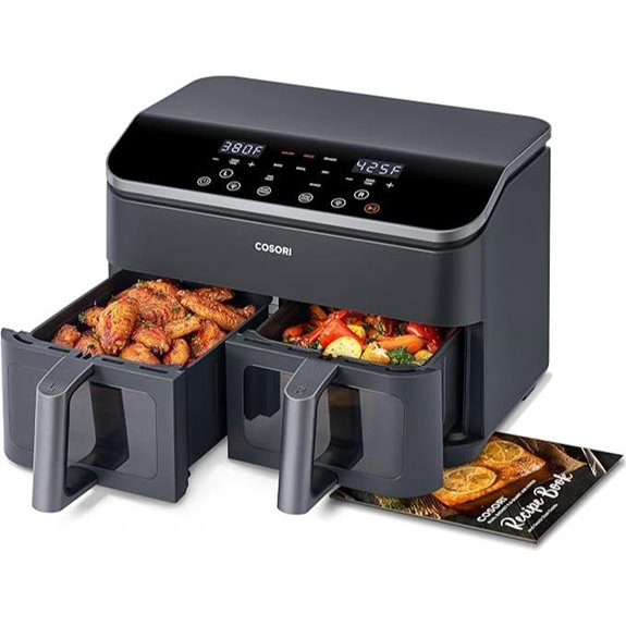 COSORI 9Qt Dual Air Fryer with 10 Functions