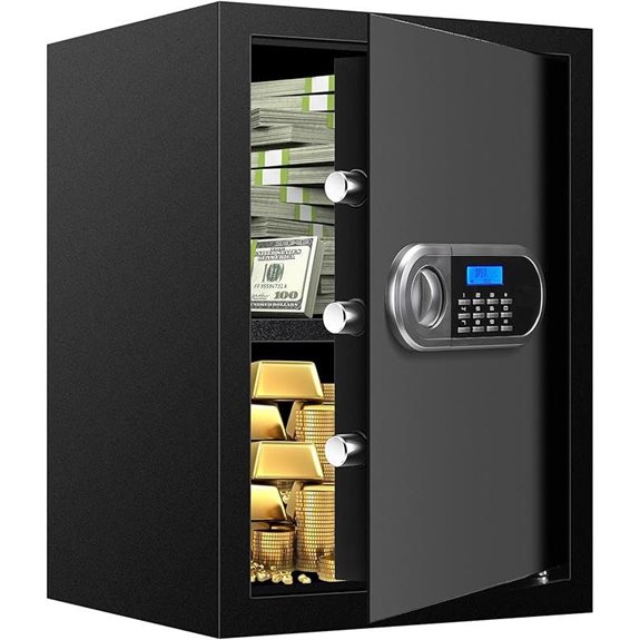 Large Fireproof Water-Resistant Digital Safe for Home