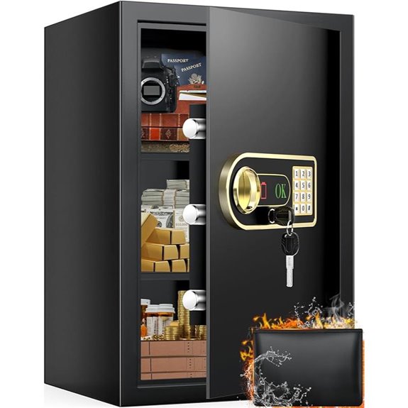 Large 5.0 Cu Ft Fireproof Waterproof Digital Safe