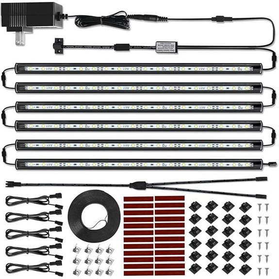 Litever LED Safe Lighting Kit Linkable 6 Slim Light Bars