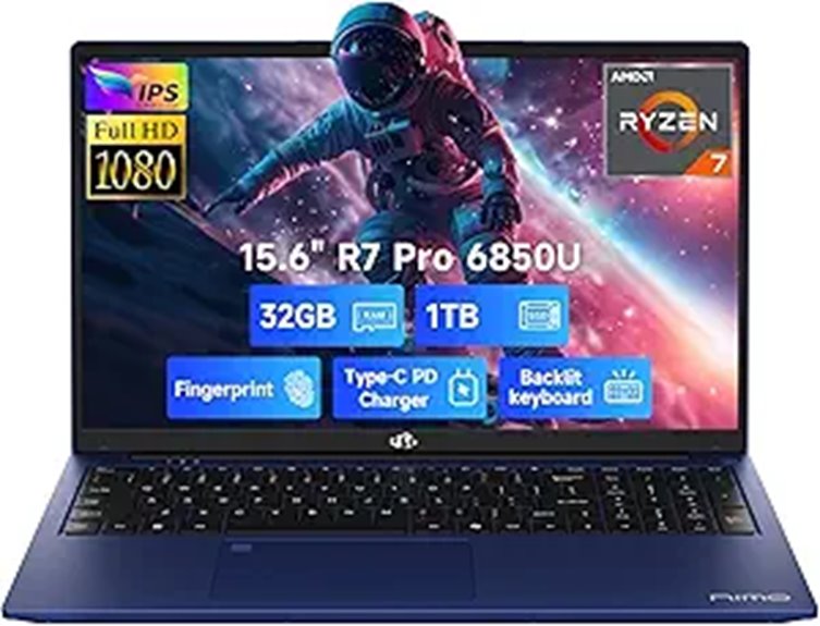 NIMO 15.6 Light Gaming Laptop with Ryzen 7