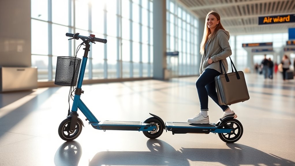 lightweight portable travel scooter