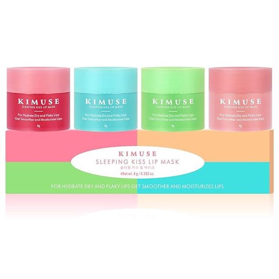 KIMUSE Lip Mask Set with Shea Butter 4PCS