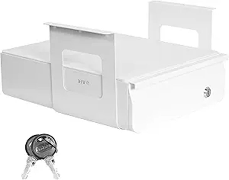 VIVO 13-inch Lockable Under-Desk Drawer