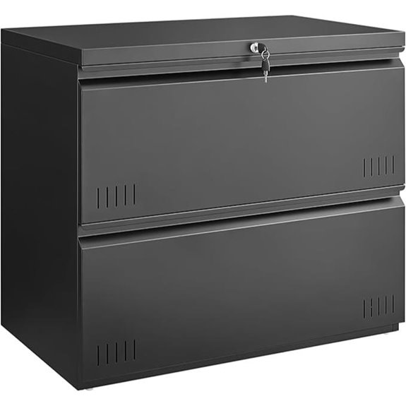 2-Drawer Lockable File Cabinet for Home Office