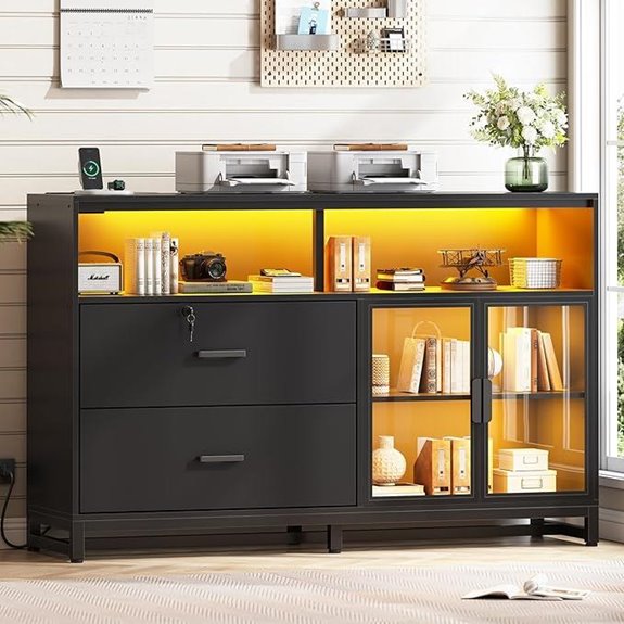 SEDETA 59 File Cabinet with Lock & Power