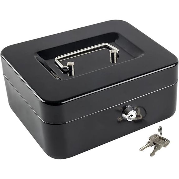 Kyodoled Medium Cash Box with Lock and Tray