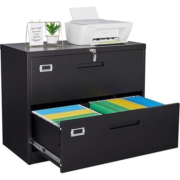 Letaya Steel Locking 2-Drawer File Cabinet for Office