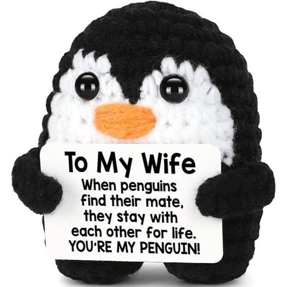 Valentine's Day Gift for Her—Cute Penguin Decor
