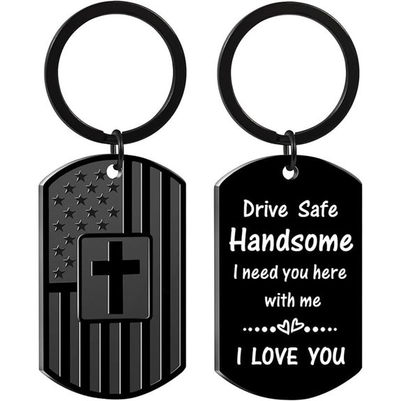 Valentine's Day Gift for Men Drive Safe Keychain