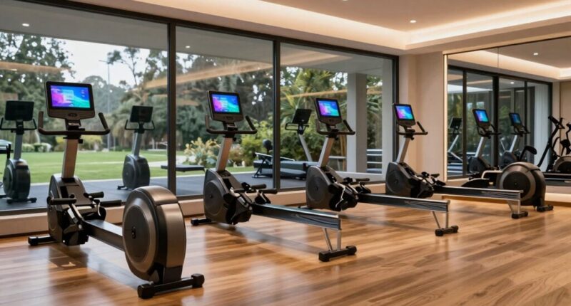luxury home rowing equipment