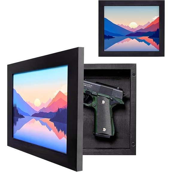Hidden Gun Safe with Magnetic Concealment Frame