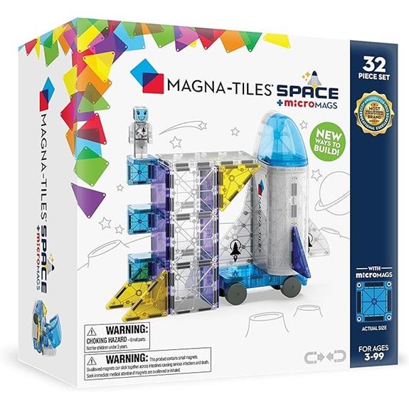 Magna-Tiles Space 32-Piece Magnetic Building Set