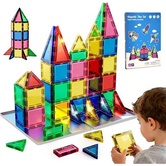 Magnetic Tiles for Kids – 32PCS STEM Building Set