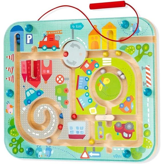 HABA Toddler Magnetic Town Maze Travel Toy