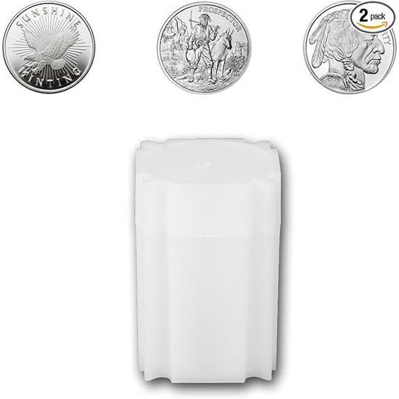 CoinSafe Medallion Tube Set for Silver & Copper Rounds