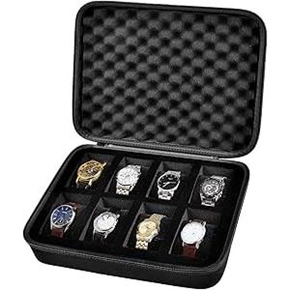Comecase Watch Box Organizer for Men and Smartwatches