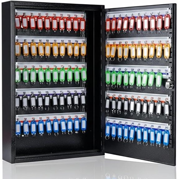 UMEKEN Metal Car Key Lock Box with Tags