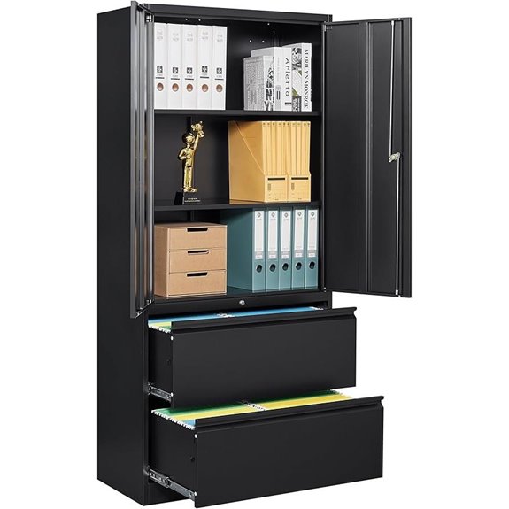 SISESOL 2-Drawer Locking Metal File Cabinet