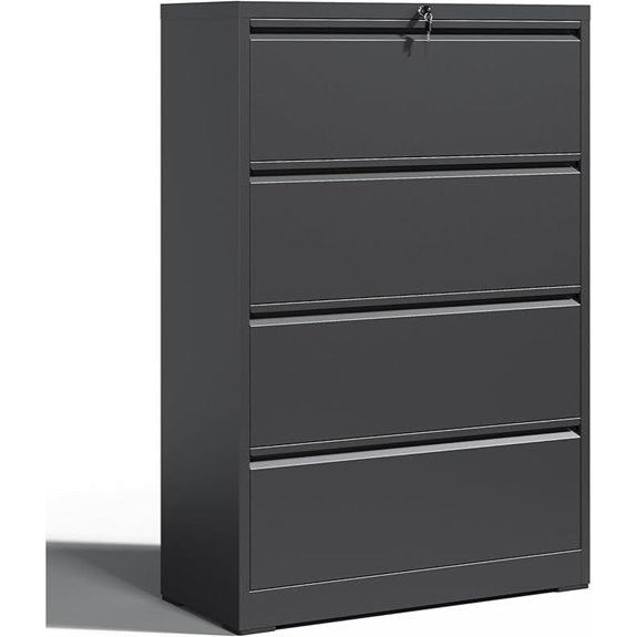 4-Drawer Locking Metal Filing Cabinet