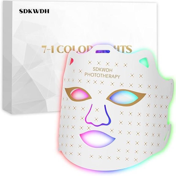 Red Light Face Mask with 7 Colors and Infrared