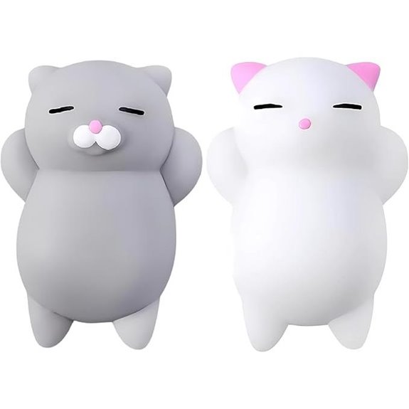 Nutty Toys Squishy Cat Set - Stress Relief Toy