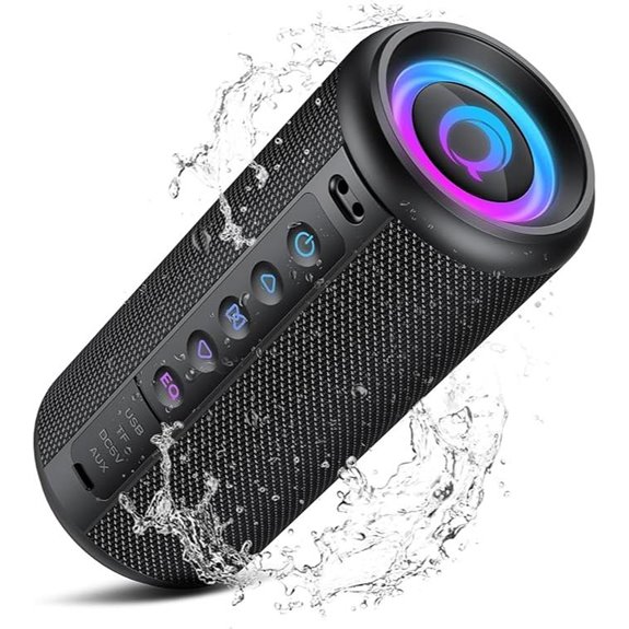 Bluetooth Portable Speaker with Lights and 20W Sound